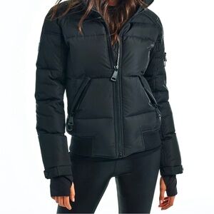 Black Sam designer short down freestyle bomber